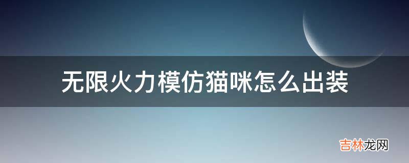无限火力模仿猫咪怎么出装?