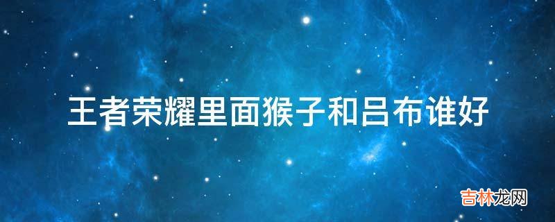王者榮耀裏面猴子和呂布誰好?