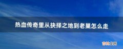 热血传奇里从抉择之地到老巢怎么走（热血传奇里的迷失洞穴怎么去)