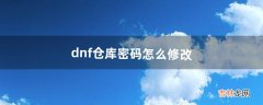 dnf仓库密码怎么修改（dnf仓库如何设置密码)