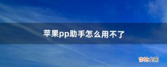 苹果pp助手怎么用不了（pp助手ios版直接安装)