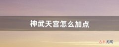 神武天宫怎么加点（神武4暴力天宫如何加点)