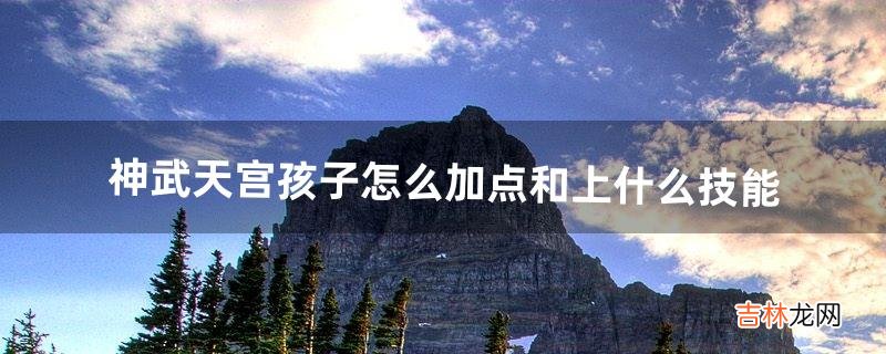 神武天宫孩子怎么加点和上什么技能(神武天宫没有连两下的技能吗)