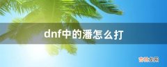 dnf中的潘怎么打（dnf吞噬魔怎么打)