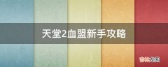 天堂2血盟新手攻略?