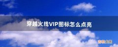 穿越火线VIP图标怎么点亮（cf图标怎么点亮)