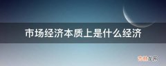 市场经济本质上是什么经济?