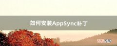 如何安装AppSync补丁（appsync)