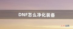 DNF怎么净化装备（dnf净化书怎么得)