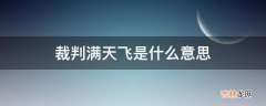 裁判满天飞是什么意思?