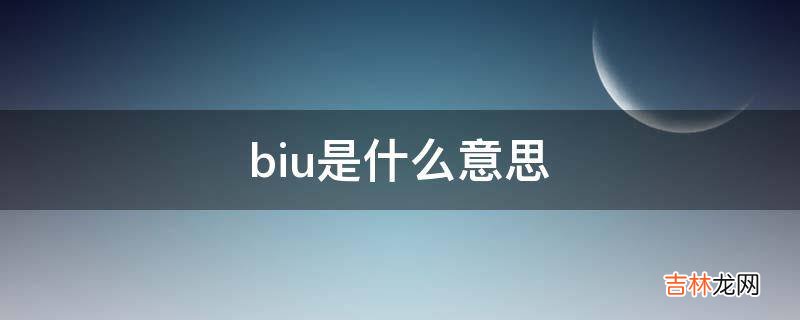 biu是什么意思?