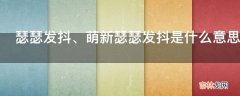 瑟瑟发抖、萌新瑟瑟发抖是什么意思?