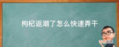 枸杞返潮了怎么快速弄干?