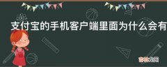 支付宝的手机客户端里面为什么会有一个捕鱼达人?