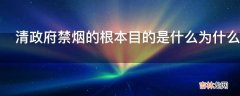 清政府禁烟的根本目的是什么为什么林则徐被称为民主英雄?