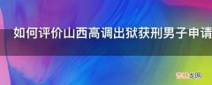 如何评价山西高调出狱获刑男子申请国家赔偿?