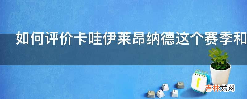 如何评价卡哇伊莱昂纳德这个赛季和赛后季的表现?