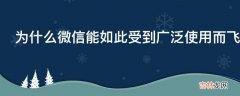 为什么微信能如此受到广泛使用而飞信不能?