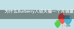 为什么Burberry入驻天猫一个月销量惨淡?