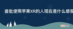 首批使用苹果XR的人现在是什么感受?