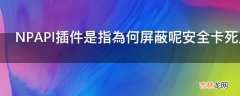 NPAPI插件是指為何屏蔽呢安全卡死崩溃影響有多大呢?