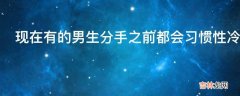 现在有的男生分手之前都会习惯性冷暴力吗?