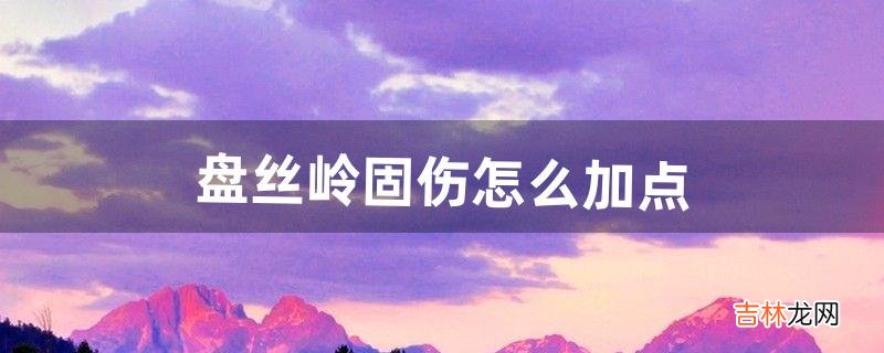 盘丝岭固伤怎么加点（固伤门派怎么加点)