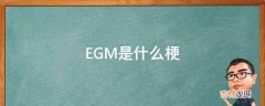 EGM是什么梗?