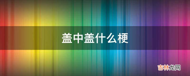 盖中盖什么梗?