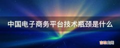 中国电子商务平台技术瓶颈是什么?