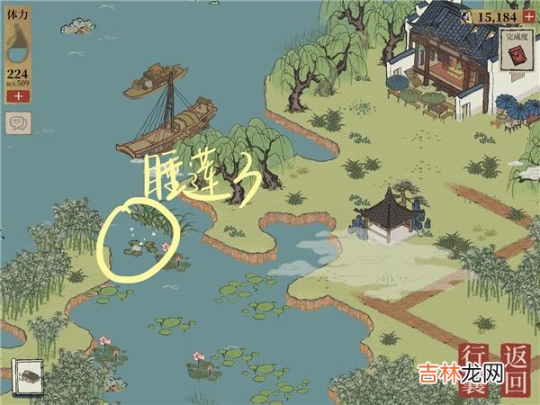 江南百景图钱塘门睡莲位置在哪里
