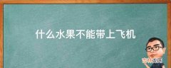 什么水果不能带上飞机?