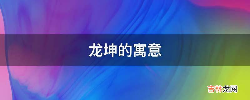 龙坤的寓意是什么?