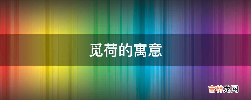 觅荷的寓意是什么？