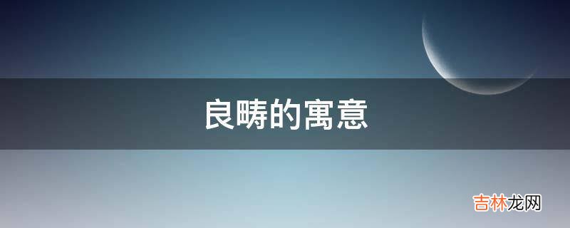 良畴的寓意是什么？