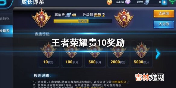 王者荣耀贵10奖励是什么