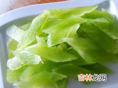 莴苣怎么切?