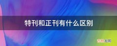 特刊和正刊有什么区别?