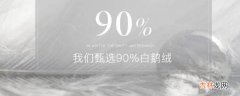 90%白鹅绒是什么意思?