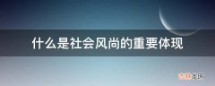 什么是社会风尚的重要体现?