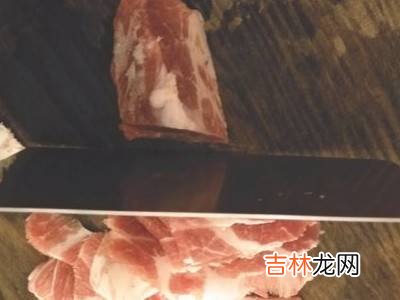 猪肉切片怎么切?