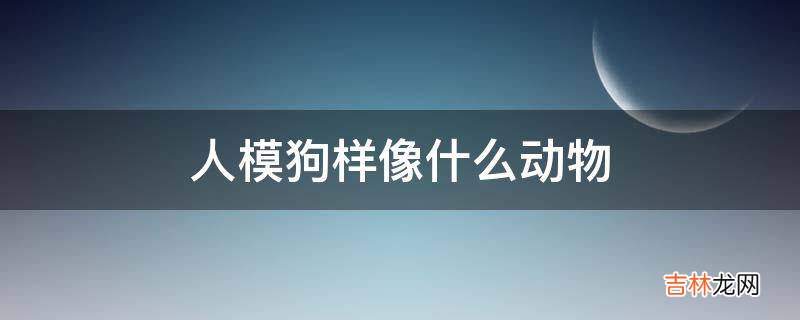 人模狗样像什么动物?