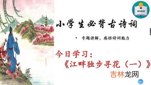 江畔独步寻花的意思,江畔独步寻花的意思？