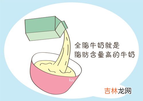 牛奶低脂和全脂的区别,牛奶全脂,低脂,脱脂有什么区别