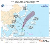 4月12日“马勒卡”将向偏北转东北方向移动 “鲇鱼”将向偏东方向移动