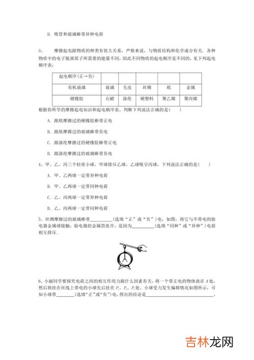被丝绸摩擦过的玻璃棒带什么电,丝绸摩擦过的玻璃棒上带什么电荷?毛皮摩擦过的橡胶棒带什么电