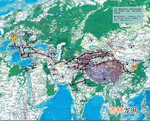 陆上丝绸之路的路线,陆上丝绸之路的路线