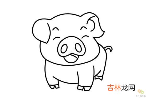 小豬怎麽畫,胖胖可愛的小豬怎麽畫