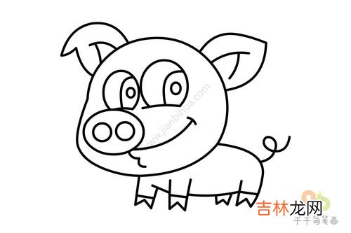 小猪怎么画,胖胖可爱的小猪怎么画