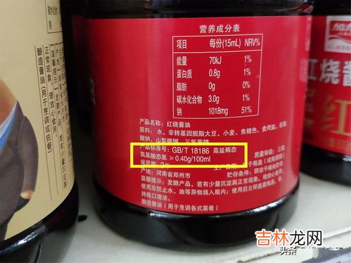 酱油等级划分标准,酱油上特级，金标各是什么意思啊？